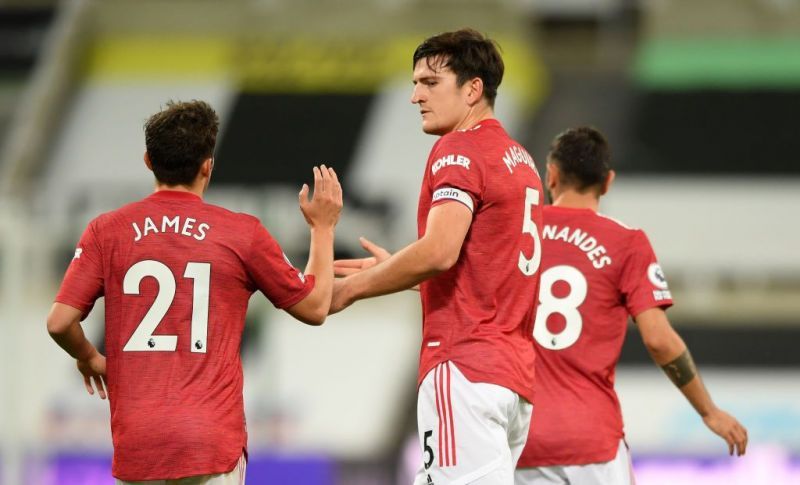 Harry Maguire put up an improved performance against Newcastle United
