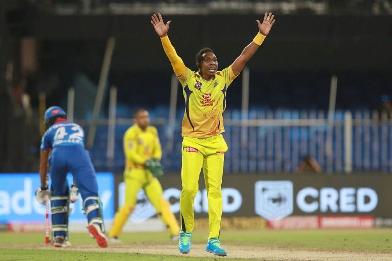 Dwayne Bravo couldn&#039;t bowl the last over for CSK against the Delhi Capitals [P/C: iplt20.com]