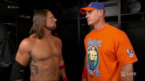 AJ Styles and John Cena