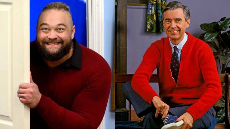 &#039;Fun House&#039; Bray Wyatt (left) and Fred Rogers (right)