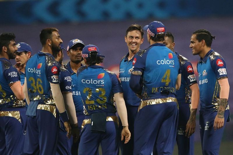 MI beat RR by 57 runs to move to the top of the IPL 2020 points table (Image Credits: IPLT20.com)