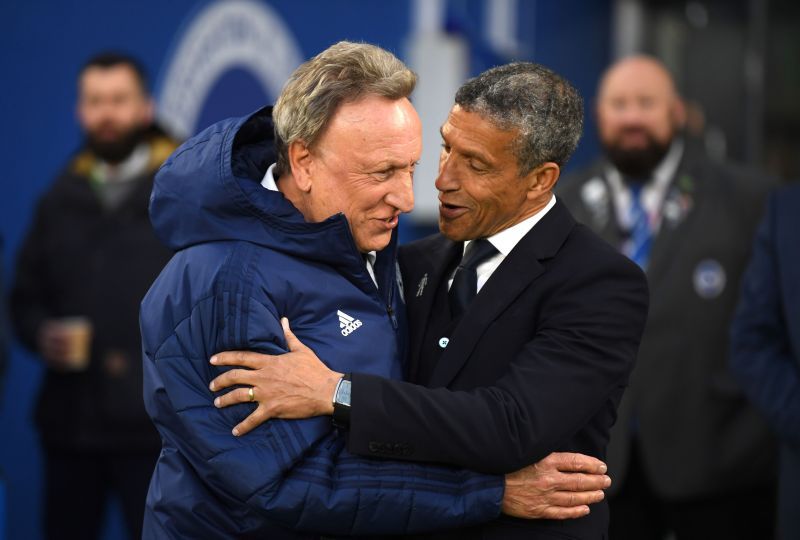 Neil Warnock and Chris Hughton last met when managing Cardiff City and Brighton in the Premier League