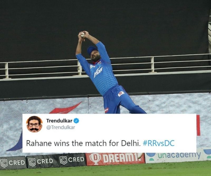 RR choked to help DC move to the top of the IPL 2020 points table