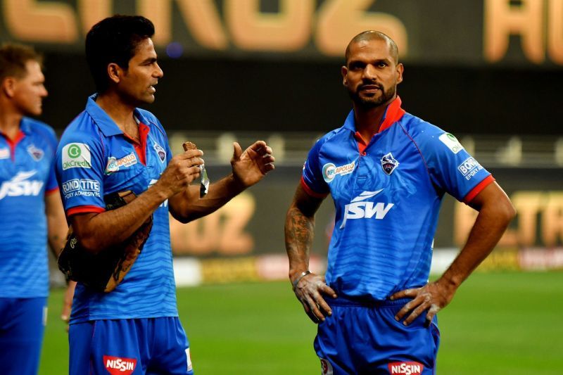 Dhawan walked back without troubling the scorers, hugely affecting DC&#039;s chances. [PC: iplt20.com]