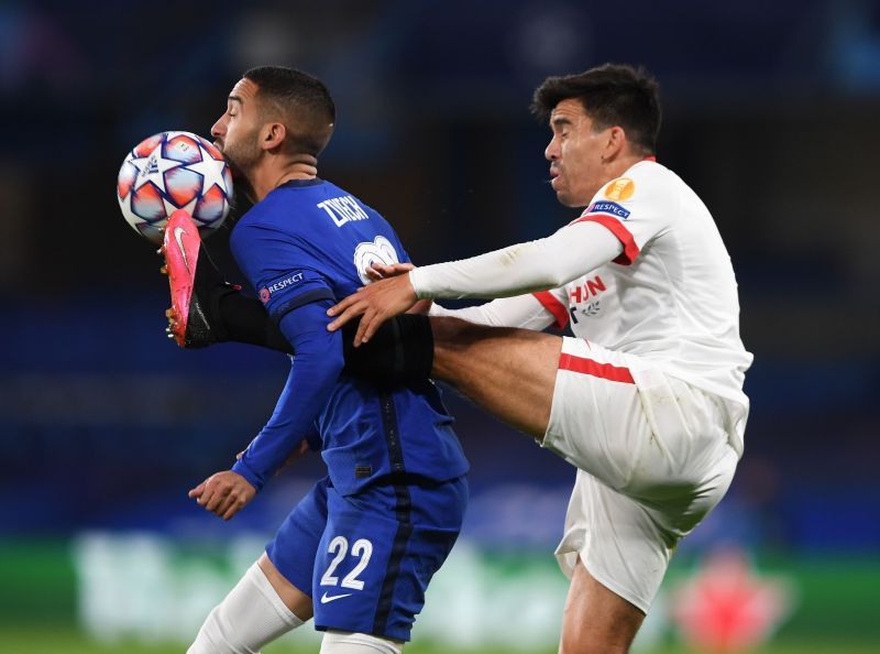 Chelsea and Sevilla played out a goalless draw at Stamford Bridge