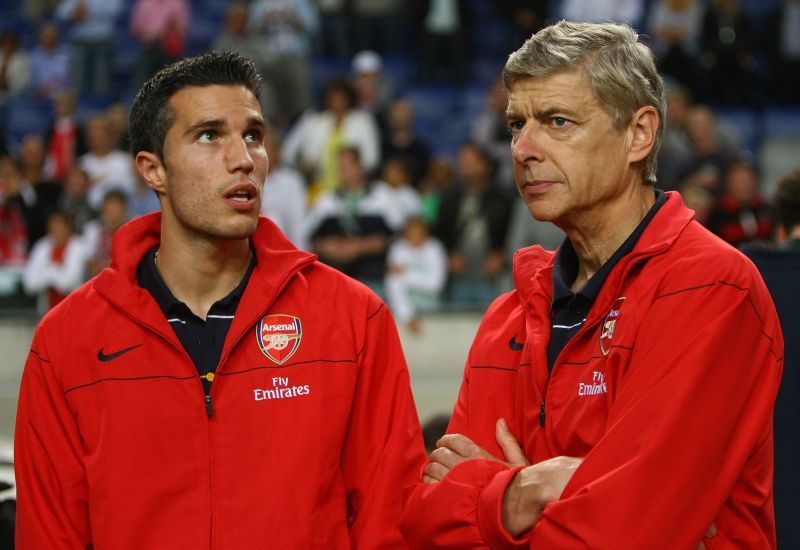 Arsene Wenger and Robin van Persie