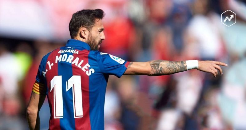 Jos&eacute; Luis Morales is joint top-scorer in La Liga
