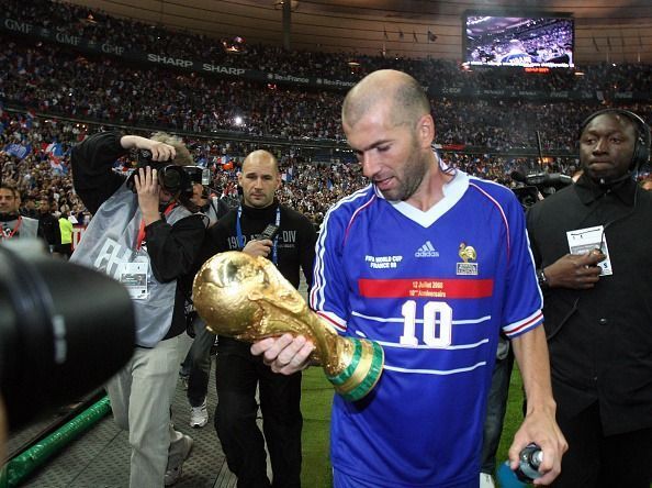 Zidane conquered the football world in 1998