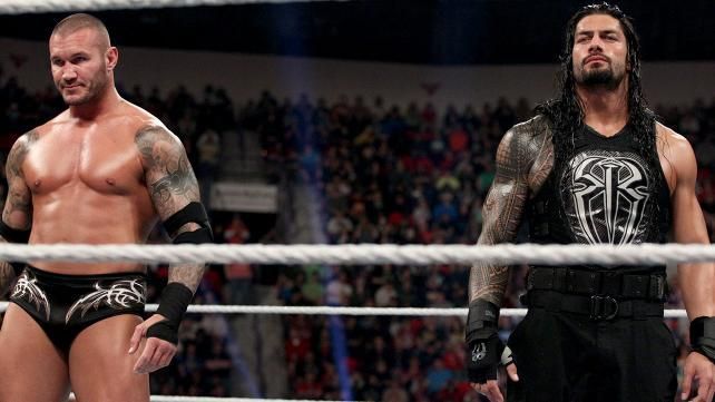 Randy Orton (left) and Roman Reigns (right)