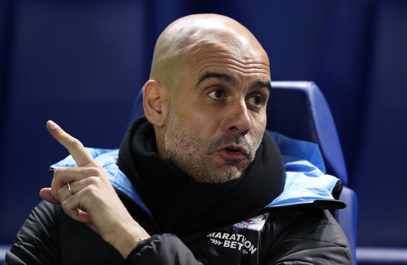 Manchester City manager Pep Guardiola during a game