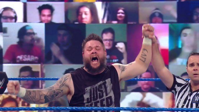 Owens picked up the first win of the night on SmackDown