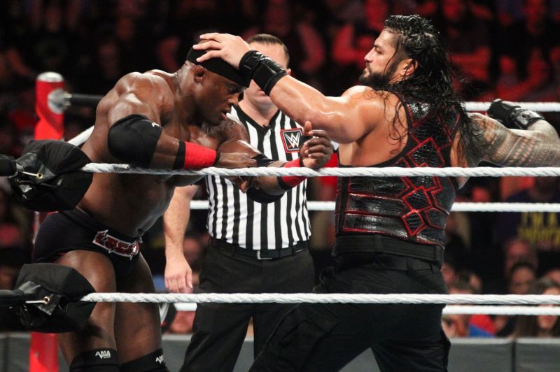 Bobby Lashley (left) and Roman Reigns (right)