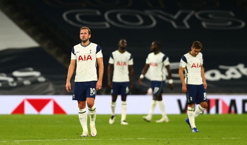 Tottenham Hotspur conceded three goals including one own goal in the last 14 minutes of the game