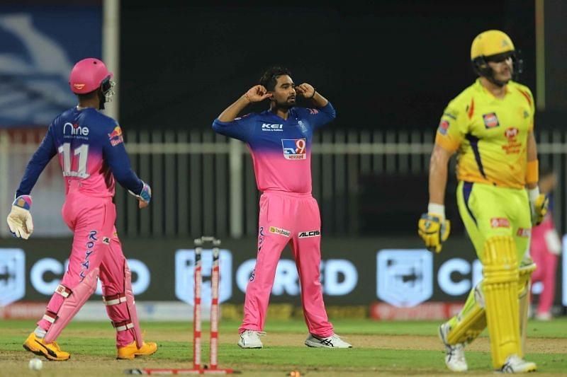 Rahul Tewatia was given only one over by the Rajasthan Royals skipper