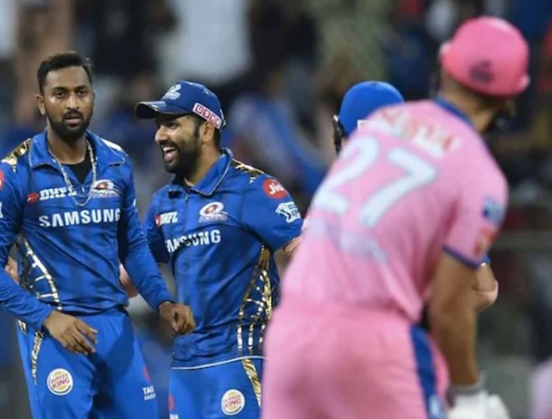 Mumbai Indians, Rajasthan Royals. Pic: IPLT20.COM