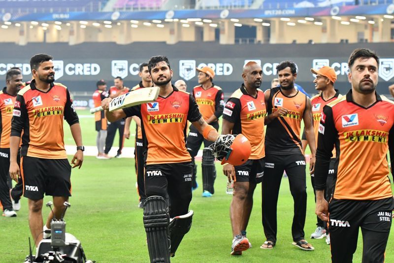 Manish Pandey smashed his third IPL 2020 half-century to help SRH beat RR by 8 wickets (Credits: IPLT20.com)