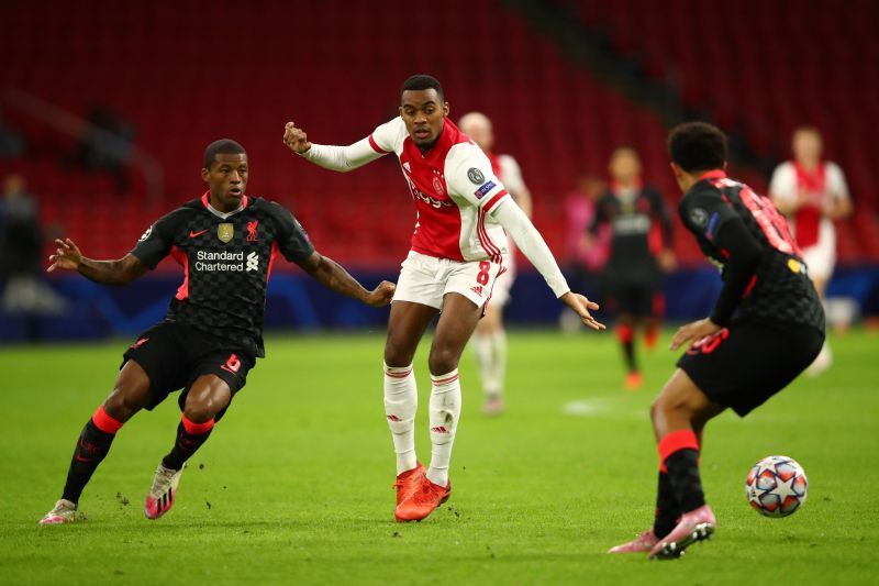 18-year-old Ryan Gravenberch made his Champions League debut for Ajax against Liverpool.