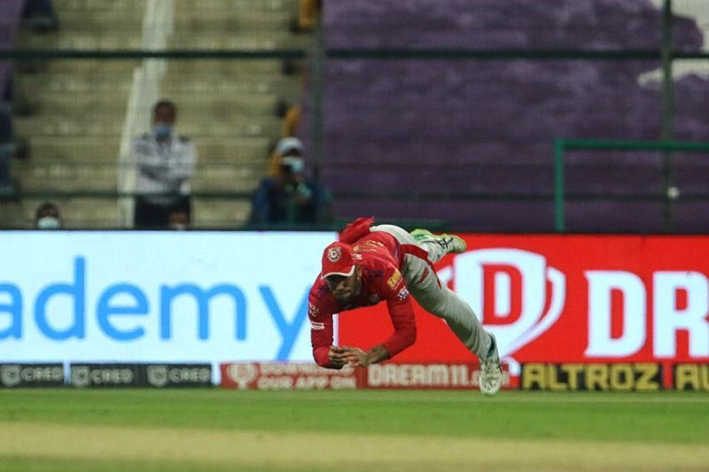 Maxwell dropped a tough catch of Ben Stokes in the second over of the Rajasthan Royals innings. [P/C: iplt20.com]