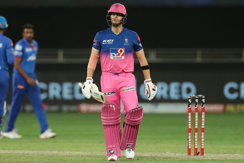 Smith hardly played the captain's knock that would have helped RR clinch two points. [PC: iplt20.com]