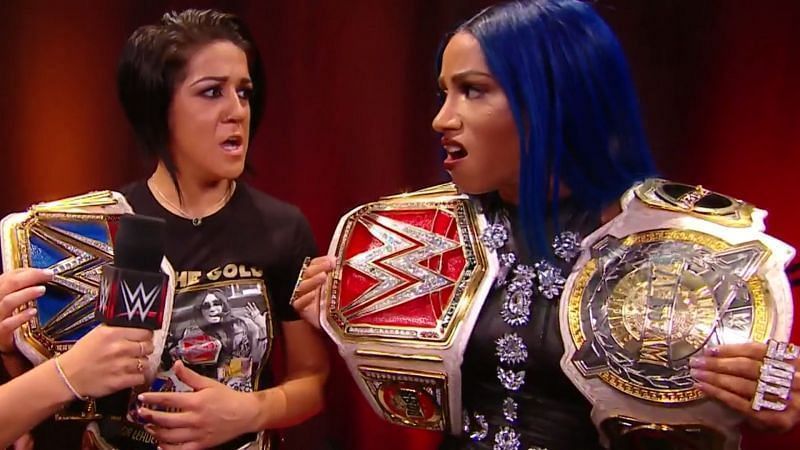 Bayley with Sasha Banks in WWE