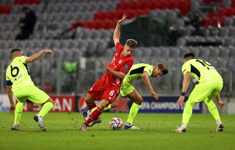 Atletico struggled to deal with Kimmich (centre, no.6) and co on a night that promised plenty, to no avail