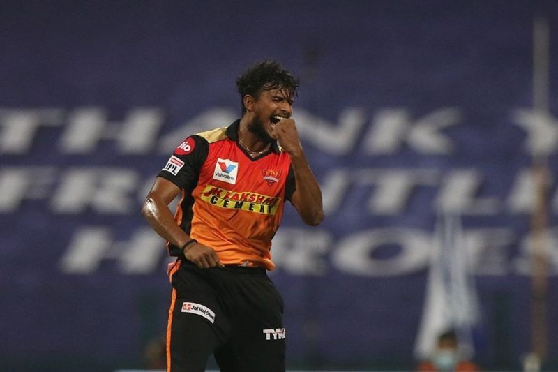 T Natarajan has stood out with his death bowling in IPL 2020 [P/C: iplt20.com]