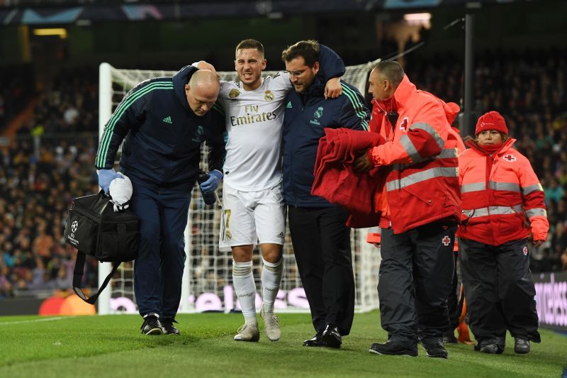 Real Madrid star Hazard has faced another injury setback