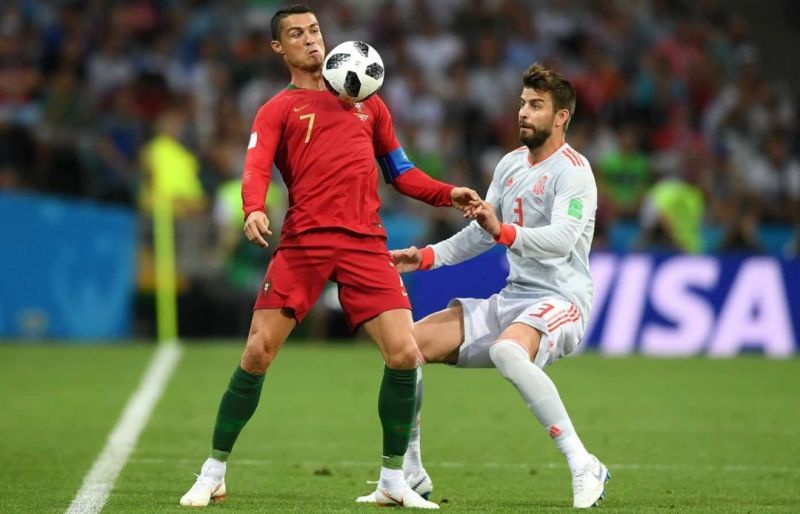 Ronaldo scored a stunning hat-trick the last time Portugal met Spain