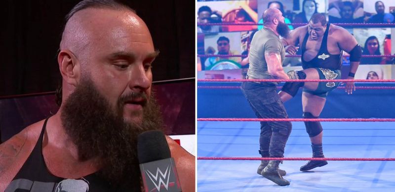 Braun Strowman reacts to Keith Lee&#039;s post-match attack