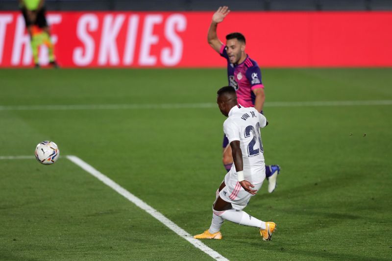 Real Madrid beat Real Valladolid in their last game thanks to a goal from Vinicius Jr.