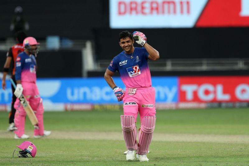 Riyan Parag celebrates by doing the Bihu dance Photo Courtesy: iplt20.com