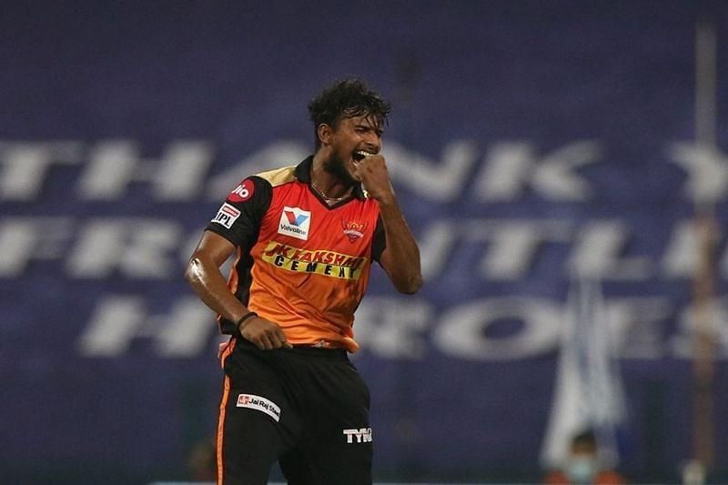 T. Natarajan is now SRH&#039;s lead pacer for the rest of IPL 2020. Pic: IPLT20.COM