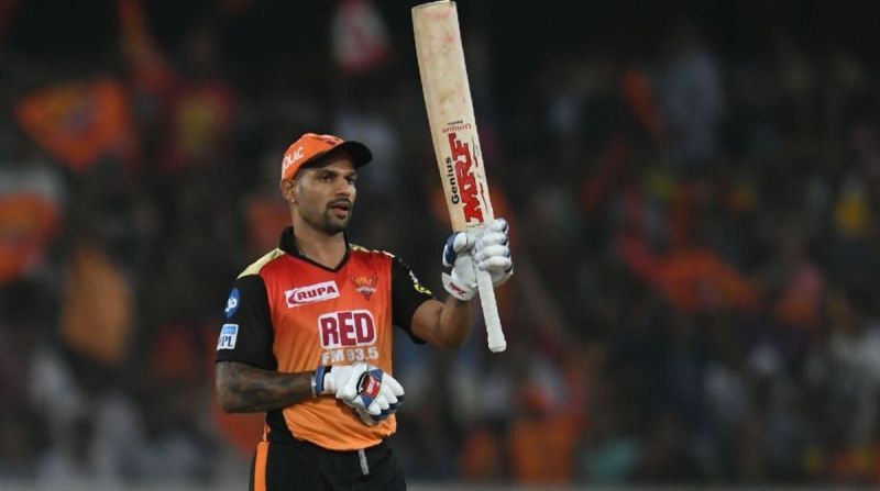 Dhawan anchored SRH's innings with a 56* against RPS in 2016.