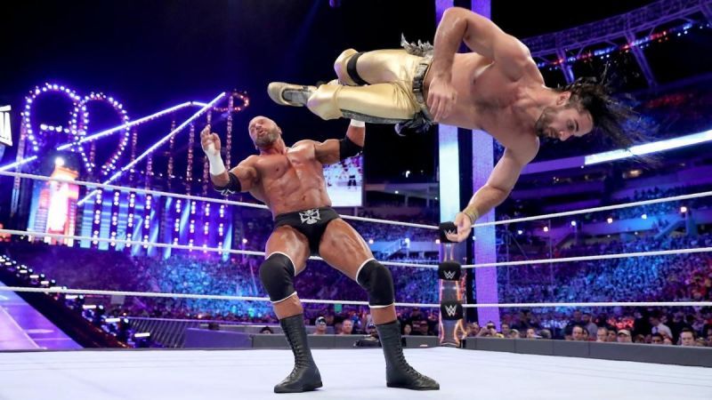 Seth Rollins and Triple H at WrestleMania 33
