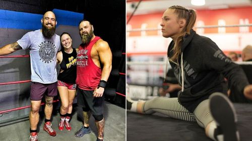 Ronda Rousey recently trained with James Storm