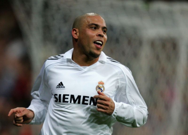 Ronaldo Nazario represented Real Madrid and Barcelona