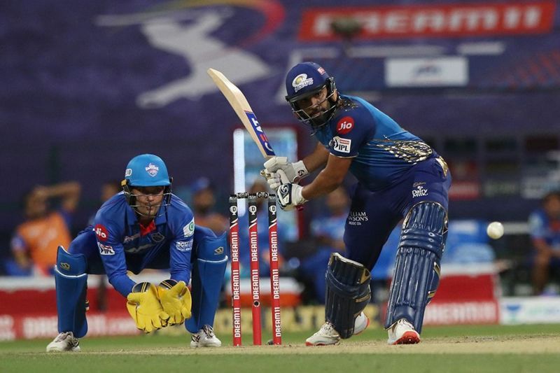 Rohit Sharma holed out in the deep in embarrassing fashion [PC: iplt20.com]