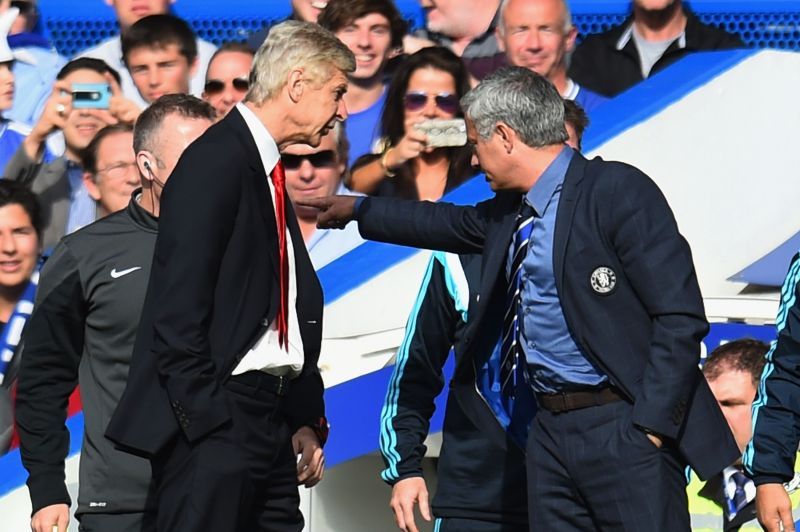 Mourinho and Wenger had a heated rivalry between them