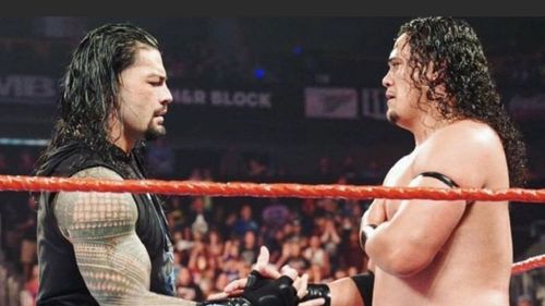 Roman Reigns and his cousin Lance Anoa'i on WWE RAW last year