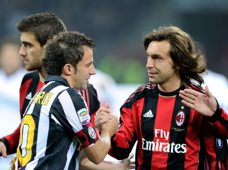 Del Piero (left) and Andrea Pirlo (right)