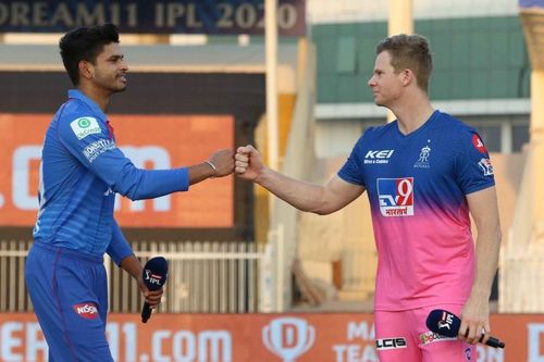 Shreyas Iyer and Steve Smith faced off in Match 23 of IPL 2020 [PC: iplt20.com]