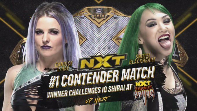 Shotzi Blackheart and Candice LeRae go to war for an NXT Women&#039;s Championship bout