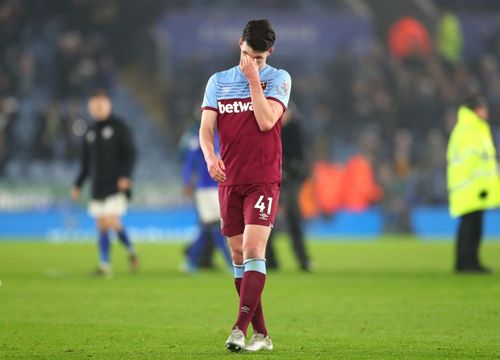 West Ham midfielder Declan Rice