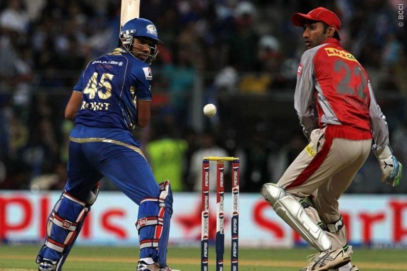 Rohit Sharma en route his unbeaten 79 off 39 balls against KXIP in IPL 2013 (Image Credits: IPLT20.com)