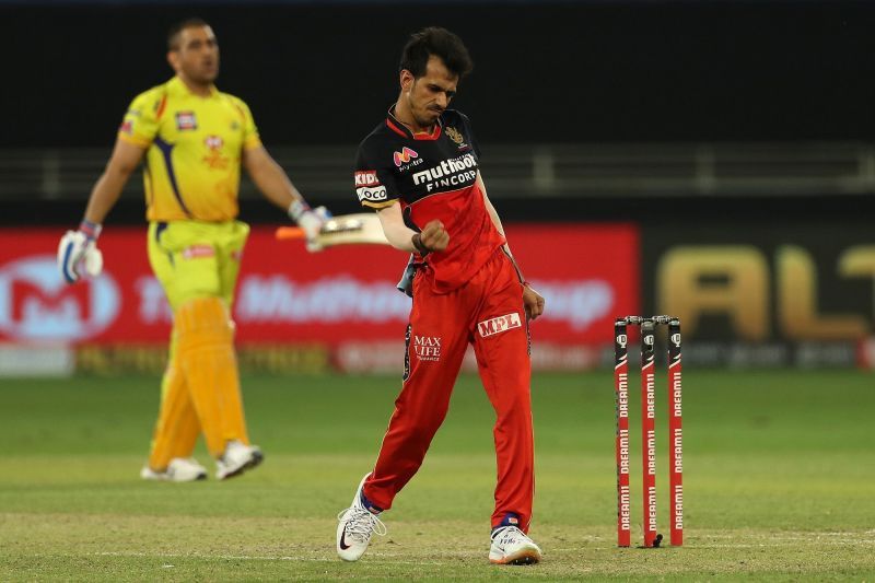 Not Chahal's best game, but he got the big wicket of the CSK skipper. [PC: iplt20.com]