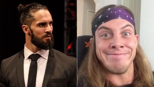 Seth Rollins (left); Matt Riddle (right)