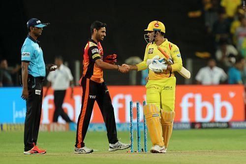 Chennai Super Kings vs Sunrisers Hyderabad. Pics: BCCI/IPLT20.COM