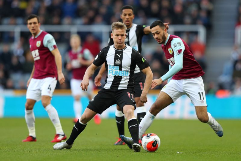 Newcastle United will face Burnley on Sunday