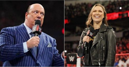 Paul Heyman and Ronda Rousey