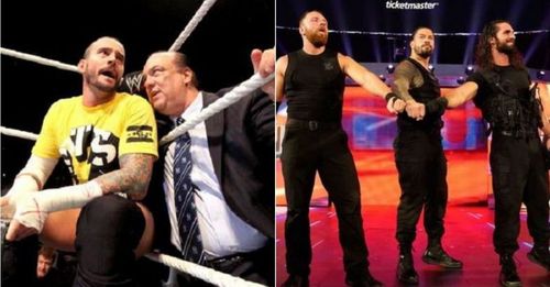 CM Punk and Paul Heyman; The Shield